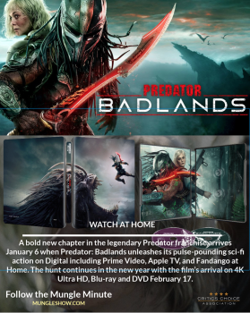 WATCH PREDATOR: BADLANDS AT HOME ON DIGITAL JAN. 6 & 4K BLU-RAY & DVD FEB. 17